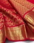 DESIGNER BANARASI SILK WEAVING WORK SAREE WITH UNSTITCHED BLOUSE FESTIVE WEAR WHOLESALE PRICE ETHNIC GARMENT (5)
