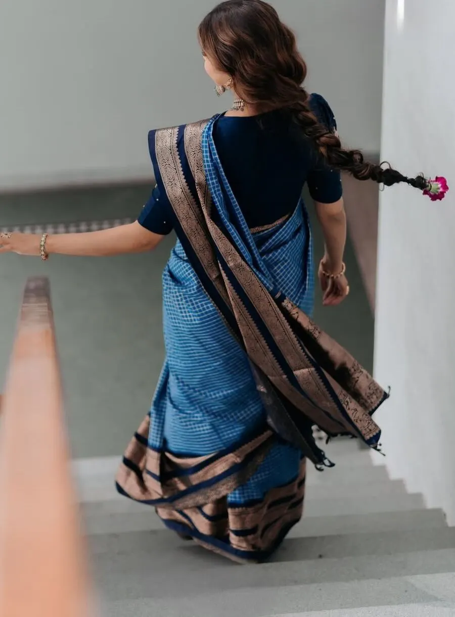 DESIGNER BANARASI SILK WEAVING WORK SAREE WITH UNSTITCHED BLOUSE FESTIVE WEAR WHOLESALE PRICE ETHNIC GARMENT (1)