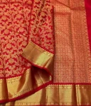 DESIGNER BANARASI SILK WEAVING WORK SAREE WITH UNSTITCHED BLOUSE FESTIVE WEAR WHOLESALE PRICE ETHNIC GARMENT (5)
