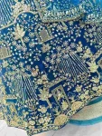 DESIGNER BUTTURFLY NET SEQUENCE AND CODING EMBROIDERY WORK LEHENGA CHOLI WITH DUPATTA RECEPTION WEAR WHOLESALE PRICE ETHNIC GARMENT (2)