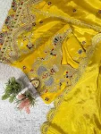 DESIGNER CHINON CODING WITH SEQUENCE EMBROIDERY WORK TOP PALAZZO WITH DUPATTA WEDDING WEAR WHOLESALE PRICE ETHNIC GARMENT (3)