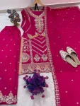 DESIGNER CHINON SILK EMBROIDERY SEQUENCE WORK TOP PALAZZO WITH DUPATTA FESTIVE WEAR WHOLESALE PRICE ETHNIC GARMENT (8)