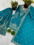 DESIGNER CHINON SILK EMBROIDERY SEQUENCE WORK TOP PALAZZO WITH DUPATTA FESTIVE WEAR WHOLESALE PRICE ETHNIC GARMENT (2)
