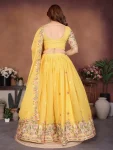 DESIGNER GEORGETTE EMBROIDERY WORK LEHENGA CHOLI WITH DUPATTA WEDDING WEAR WHOLESALE PRICE ETHNIC GARMENT (11)