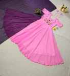 DESIGNER GEORGETTE HAND WORK GOWN WITH DUPATTA FESTIVE WEAR WHOLESALE PRICE ETHNIC GARMENT (2)