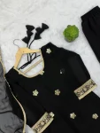 DESIGNER GEORGETTE SEQUENCE EMBROIDERY WORK TOP SHARARA WITH DUPATTA FESTIVE WEAER WHOLESALE PRICE ETHNIC GARMENT (11)