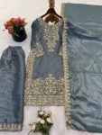DESIGNER GMY SILK EMBROIDERY CODING SEQUENCE WITH MOTI WORK TOP PALAZZO WITH DUPATTA WEDDING WEAR WHOLESALE PRICE ETHNIC GARMENT (10)