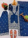 DESIGNER GMY SILK EMBROIDERY SEQUENCE WORK TOP PALAZZO WITH DUPATTA FESTIVE WEAR WHOLESALE PRICE ETHNIC GARMENT (3)
