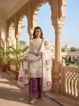 DESIGNER GMY SILK EMBROIDERY SEQUENCE WORK TOP PALAZZO WITH DUPATTA FESTIVE WEAR WHOLESALE PRICE ETHNIC GARMENT (12)