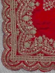 DESIGNER RANGOLI SILK THREAD EMBROIDERY CODING SEQUENCE WORK SAREE WITH UNSTITCHED BLOUSE WEDDING WEAR WHOLESALE PRICE ETHNIC GARMENT (12)