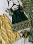 DESIGNER ROMAN SILK SEQUENCE EMBROIDERY WORK TOP PALAZZO WITH DUPATTA FESTIVE WEAR WHOLESALE PRICE ETHNIC GARMENT (3)