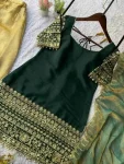 DESIGNER ROMAN SILK SEQUENCE EMBROIDERY WORK TOP PALAZZO WITH DUPATTA FESTIVE WEAR WHOLESALE PRICE ETHNIC GARMENT (3)