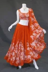 DESIGNER SOFT GEORGETTE DIGITAL PRINT WORK LEHENGA CHOLI WITH DUPATTA PARTY WEAR WHOLESALE PRICE ETHNIC GARMENT (2)