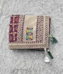 DESIGNER VICHITRA FOIL PRINT EMBROIDERY THREAD & SEQUENCE WORK AND HOT FIX DIMOND WORK SAREE WITH UNSTITCHED BLOUSE WINE