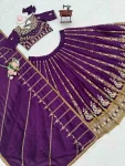 DESIGNER VICHITRA SILK THREAD WITH SEQUENCE WORK LEHENGA CHOLI WITH DUPATTA WEDDING WEAR WHOLESALE PRICE ETHNIC GARMENT (5)