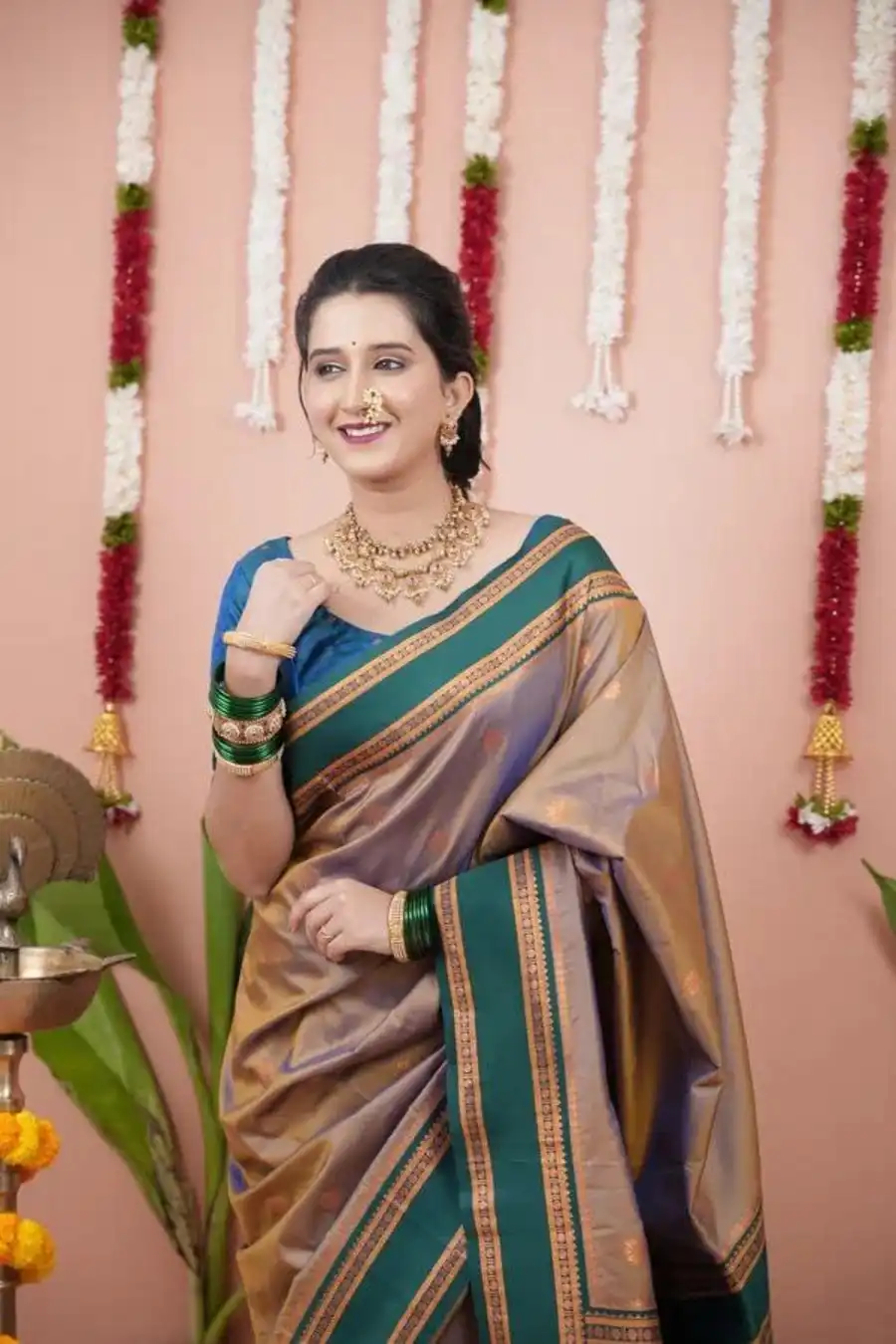 FANCY BANARASI SILK GOLDEN BANARASI ZARI WEAVING WORK SAREE WITH UNSTITCHED BLOUSE FESTIVE WEAR WHOLESALE PRICE ETHNIC GARMENT (2)