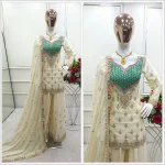 FANCY CHINON SILK EMBROIDERY CODING SEQUENCE WORK WITH HANDS WORKS MIRROR DIAMOND WORK TOP PALAZZO WITH DUPATTA PARTY WEAR WHOLESALE PRICE ETHNIC GARMENT (4)