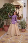 FANCY COSMOS WEAVING JACQUARD TOP LEHENGA SET WEDDING WEAR WHOLESALE PRICE ETHNIC GARMENT (9)