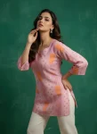 FANCY COTTON PRINTED WORK ONLY SHORT KURTI DAILY WEAR WHOLESALE PRICE ETHNIC GARMENT (15)