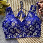 FANCY DOLA SILK PADDED BACK OPEN STYLE STITCHED BLOUSE FESTIVE WEAR WHOLESALE PRICE ETHNIC GARMENT (10)