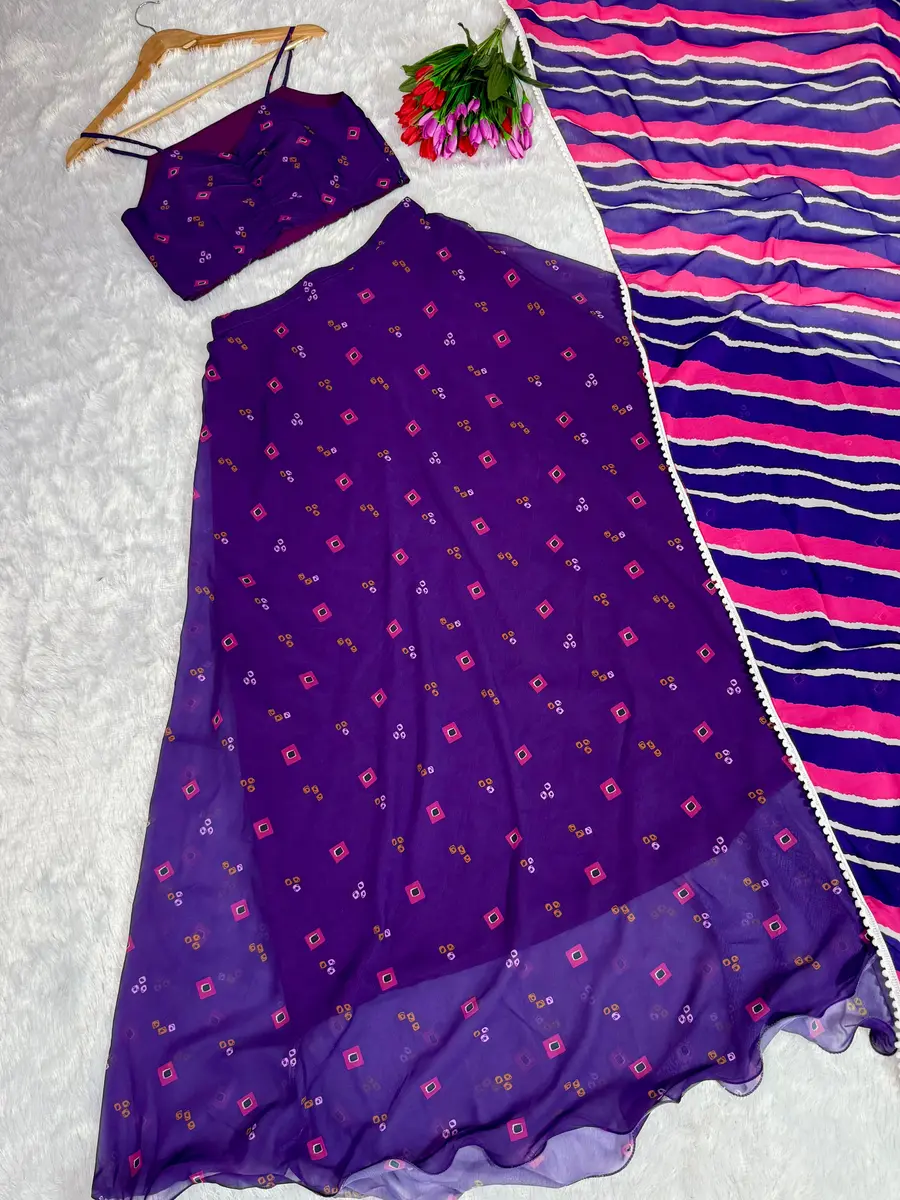 FANCY GEORGETTE DIGITAL PRINTED LEHENGA CHOLI WITH DUPATTA FESTIVE WEAR WHOLESALE PRICE ETHNIC GARMENT (1)