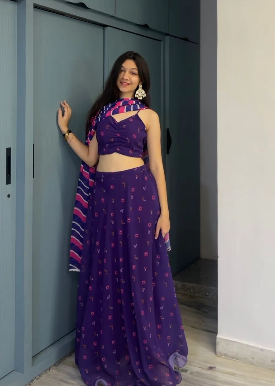 FANCY GEORGETTE DIGITAL PRINTED LEHENGA CHOLI WITH DUPATTA FESTIVE WEAR WHOLESALE PRICE ETHNIC GARMENT (5)