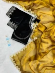 FANCY GMY SILK EMBROIDERY SEQUENCE & CODING WITH CUT WORK LACE BORDER SAREE WITH STITCHED BLOUSE PARTY WEAR WHOLESALE PRICE ETHNIC GARMENT (8)