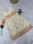 FANCY MUL COTTON EMBROIDERY WORK ONE PIECE DRESS DAILY WEAR WHOLESALE PRICE ETHNIC GARMENT (2)