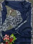 FANCY RANGOLI SILK EMBROIDERY SEQUENCE WORK READY TO WEAR SAREE WITH STITCHED BLOUSE PARTY WEAR WHOLESALE PRICE ETHNIC GARMENT (3)