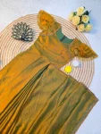 FANCY SPACE SILK LACE BORDER WORK GOWN SAREE FESTIVE WEAR WHOLESALE PRICE ETHNIC GARMENT (1)