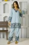 FANCY TESLA COTTON SLUB EMBROIDERY WORK CO-ORD SET DAILY WEAR WHOLESALE PRICE ETHNIC GARMENT (16)