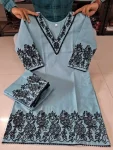 FANCY TESLA COTTON SLUB EMBROIDERY WORK CO-ORD SET DAILY WEAR WHOLESALE PRICE ETHNIC GARMENT (16)