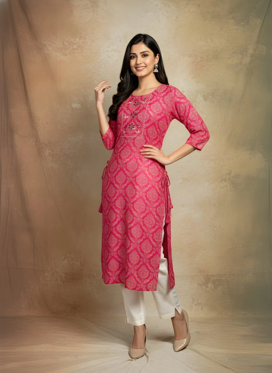 MODERN COTTON PRINTED WORK ONLY KURTI DAILY WEAR WHOLESALE PRICE ETHNIC GARMENT (4)