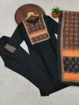 MODERN COTTON SLUB PRINTED WORK TOP BOTTOM WITH DUPATTA FESTIVE WEAR WHOLESALE PRICE ETHNIC GARMENT (3)