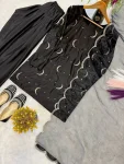 MODERN CREPE SILK SEQUENCE MULTI NEEDLE EMBROIDERY ZARI WORK TOP PATIYALA WITH DUPATTA FESTIVE WEAR WHOLESALE PRICE ETHNIC GARMENT (6)