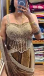 MODERN FENDY SATIN EMBROIDERY SEQUENCE WORK READY TO WEAR SAREE WITH STITCHED BLOUSE PARTY WEAR WHOLESALE PRICE ETHNIC GARMENT (3)
