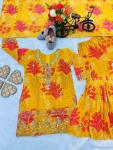 MODERN GEORGETTE DIGITAL PRINT WORK WITH EMBROIDERY SEQUENCE WORK MOTHER DAUGHTER SET FESTIVE WEAR WHOLESALE PRICE ETHNIC GARMENT (2)