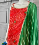 MODERN GEORGETTE DIGITAL PRINTED WITH LACE WORK TOP SHARARA WITH DUPATTA FESTIVE WEAR WHOLESALE PRICE ETHNIC GARMENT (4)