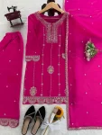 MODERN GEORGETTE THREAD WITH SEQUENCE WORK TOP PALAZZO WITH DUPATTA FESTIVE WEAR WHOLESALE PRICE ETHNIC GARMENT (7)
