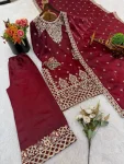 MODERN GMY SILK EMBROIDERY SEQUENCE WORK TOP PALAZZO WITH DUPATTA FESTIVE WEAR WHOLESALE PRICE ETHNIC GARMENT (3)