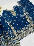 MODERN GMY SILK EMBROIDERY SEQUENCE WORK TOP PALAZZO WITH DUPATTA FESTIVE WEAR WHOLESALE PRICE ETHNIC GARMENT (2)