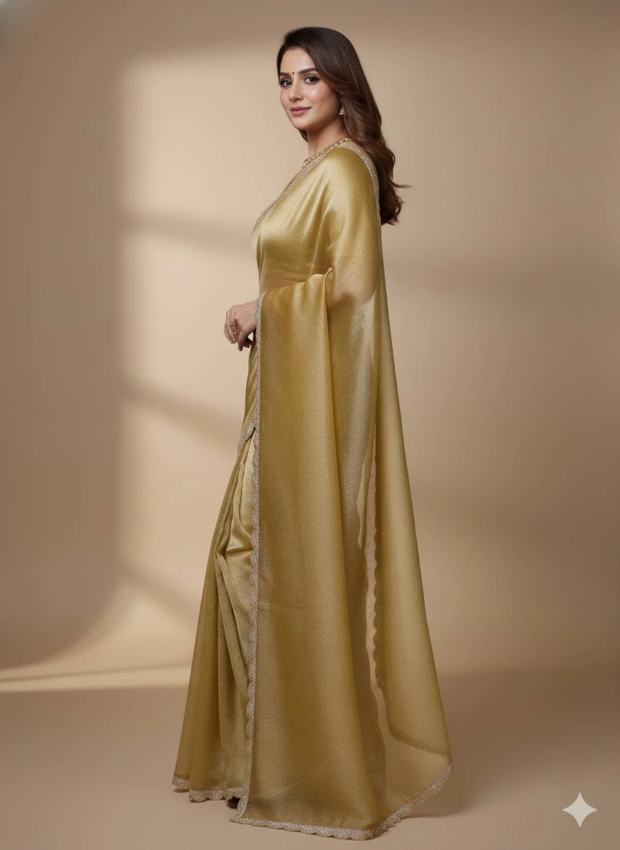 MODERN GMY SILK HANDWORK COLORFUL LACE BORDER WORK SAREE WITH UNSTITCHED BLOUSE FESTIVE WEAR WHOLESALE PRICE ETHNIC GARMENT (10)