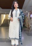 MODERN MUSLIN DIGITAL PRINT WORK TOP BOTTOM WITH DUPATTA FESTIVE WEAR WHOLESALE PRICE ETHNIC GARMENT (2)