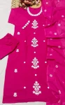 MODERN SLUB COTTON EMBROIDERY WORK TOP BOTTOM WITH DUPATTA OFFICE WEAR WHOLESALE PRICE ETHNIC GARMENT (3)