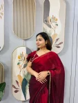 MODERN SPACE SILK BEADS LACE & LATKAN LACE WORK GOWN SAREE PARTY WEAR WHOLESALE PRICE ETHNIC GARMENT (13)