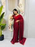 MODERN SPACE SILK BEADS LACE & LATKAN LACE WORK GOWN SAREE PARTY WEAR WHOLESALE PRICE ETHNIC GARMENT (13)