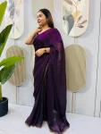 MODERN SPACE SILK BEADS LACE & LATKAN LACE WORK GOWN SAREE PARTY WEAR WHOLESALE PRICE ETHNIC GARMENT (16)
