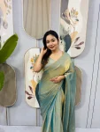 MODERN SPACE SILK BEADS LACE & LATKAN LACE WORK GOWN SAREE PARTY WEAR WHOLESALE PRICE ETHNIC GARMENT (20)