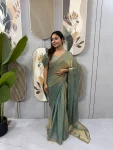MODERN SPACE SILK BEADS LACE & LATKAN LACE WORK GOWN SAREE PARTY WEAR WHOLESALE PRICE ETHNIC GARMENT (20)
