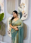 MODERN SPACE SILK BEADS LACE & LATKAN LACE WORK GOWN SAREE PARTY WEAR WHOLESALE PRICE ETHNIC GARMENT (20)